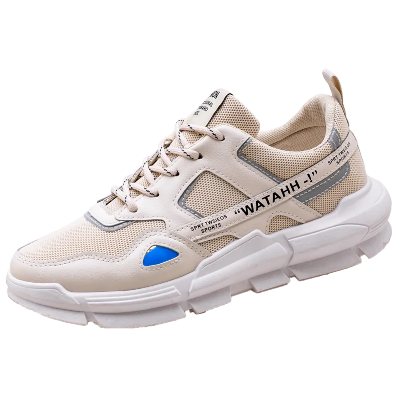 Оптовая продажа кроссовки из натуральной кожи с сеточкой разноцветные плоские для девушек и мужчин