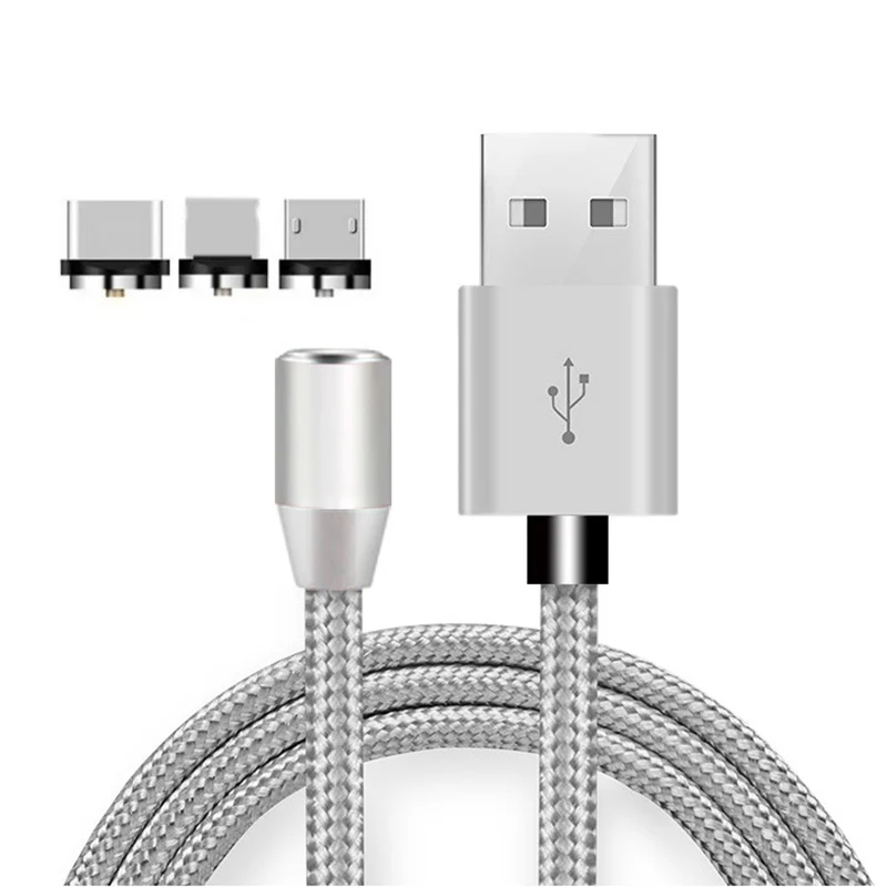  Магнитный адсорбционный кабель типа C для IOS Micro Usb магнитный 3 в 1 быстрой