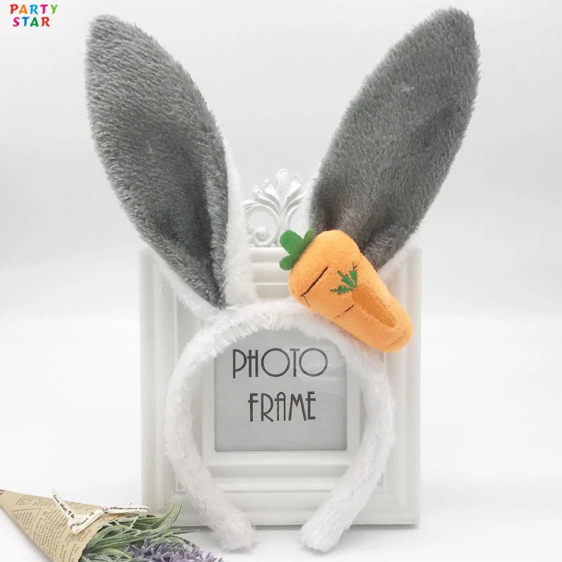 Plush Rabbit Ears Radish Christmas Polyester Girls Cartoon Hair Accessories Headband