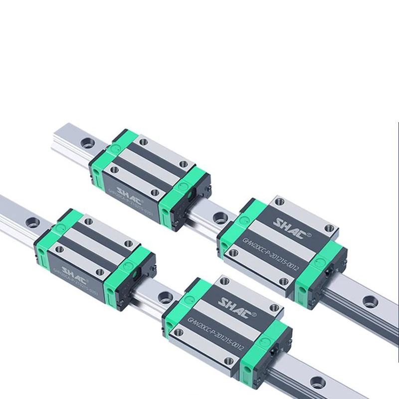 SHAC linear guideway rail with slide block linear motion GH series 15/25/30/35/45mm