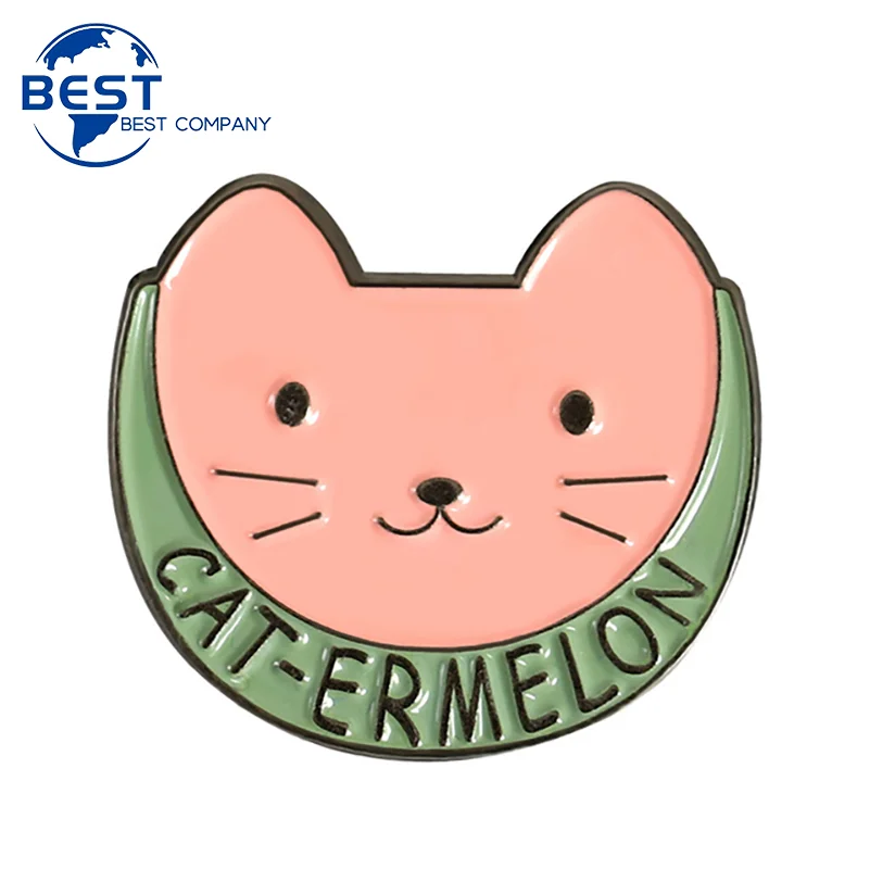 Free Sample Cute Animal Cat pin Custom Decoration Metal Logo Hard Enamel Lapel Badge Pins for Hat Clothing
