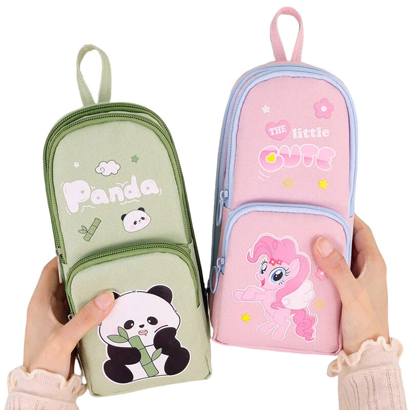 Маленький рюкзак в форме панды пенал для подарка милый и грязеустойчивый пенал школьные канцелярские принадлежности для детей