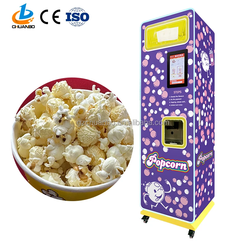 Customized Wholesale China Automatic Electric Pop Corn machine business popcorn popper on wheels