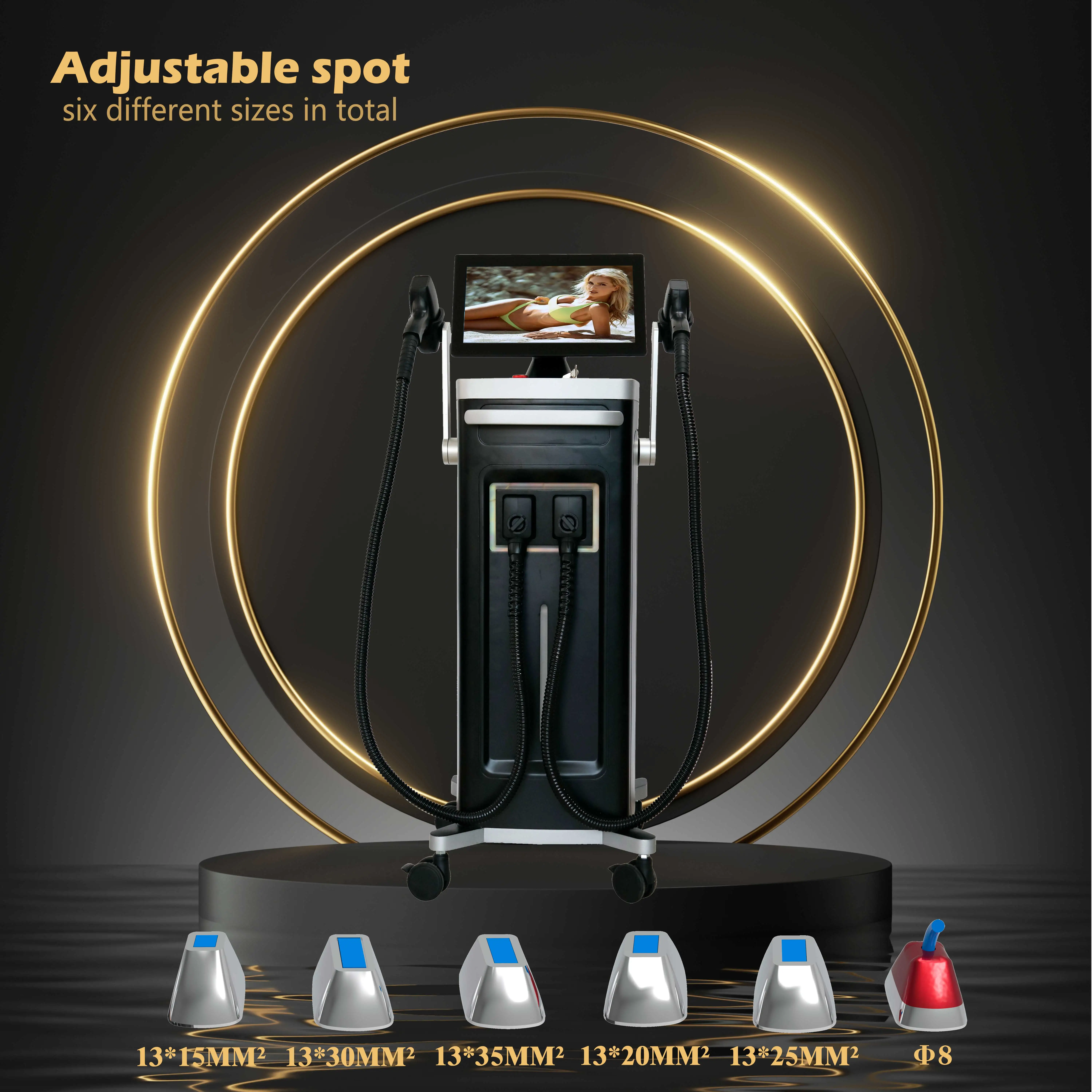 2024 diode laser ice 3 wavelength 755nm laser hair removal 4 wavelength ice painless diode laser with CE ISO TUV