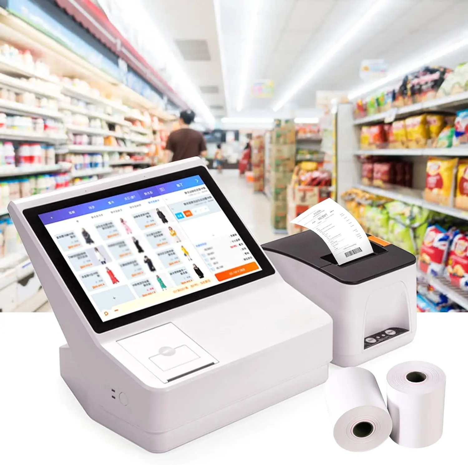 Recyclable 29 Years Paper Manufacturers 57mm 80mm Printed Thermal Pos Paper Roll 80x80 Thermal Paper