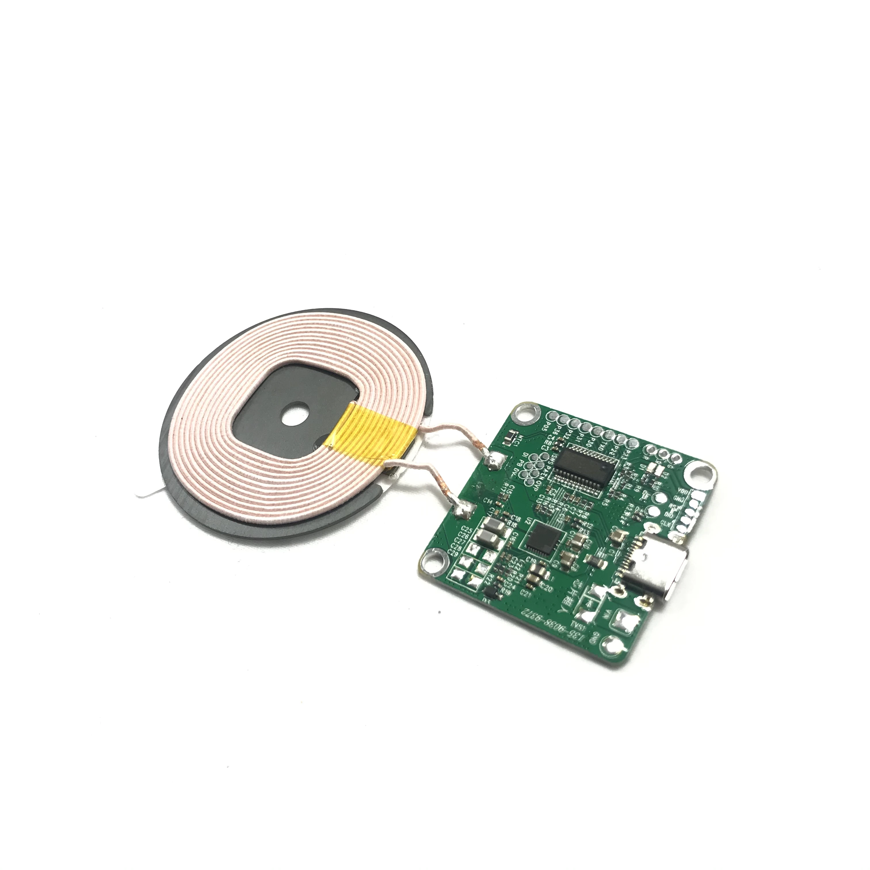 Wholesale 15W Qi Wireless Charger PCBA Circuit Board 3 Coil 10w power bank fast TX wireless charging modules