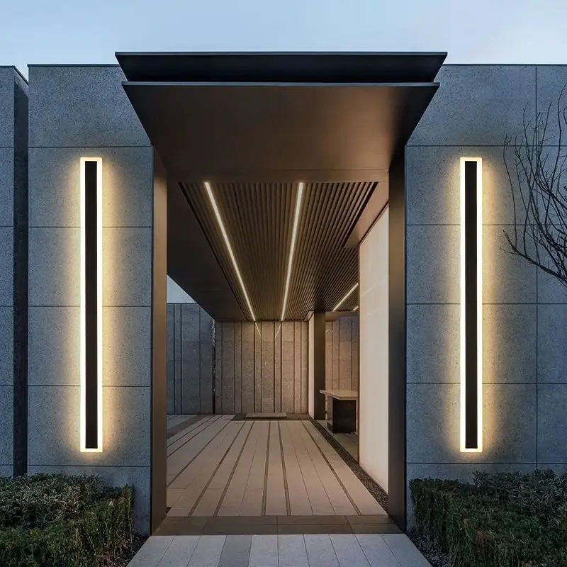 Decorative 220V LED Wall Lamp Aluminum Base Street Exterior Lighting for outside House Outdoor Wall Sconce
