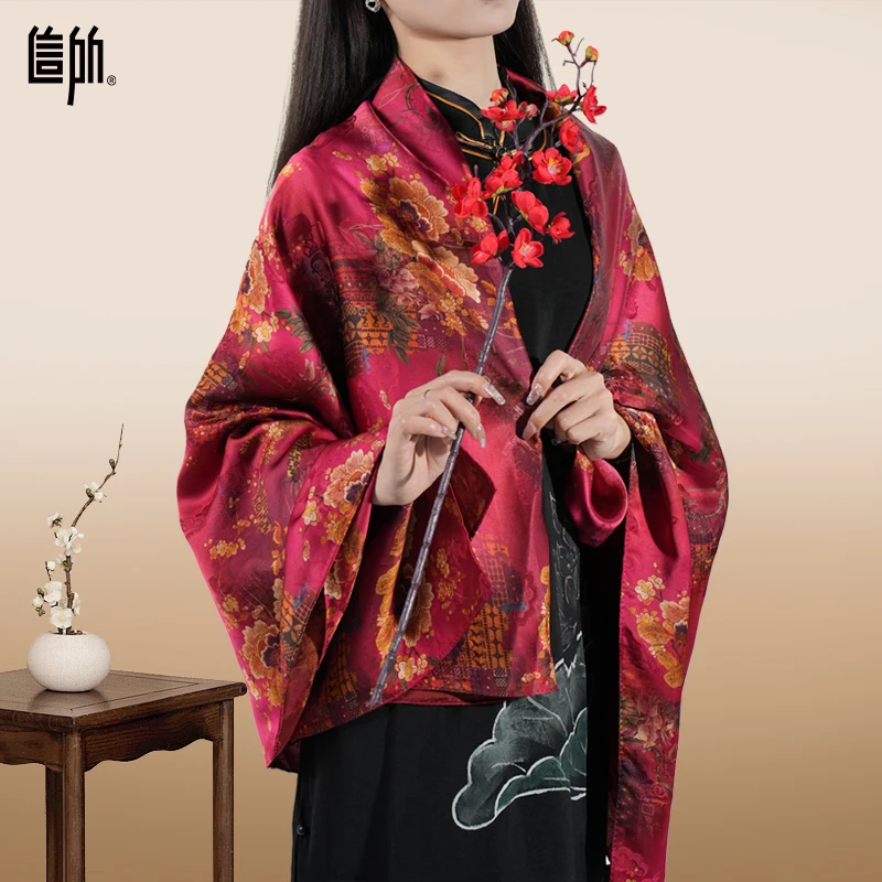 Manufacture Custom Silk Scarf Designer Printing Printed Women Ladies Square Twill Silk Scarves