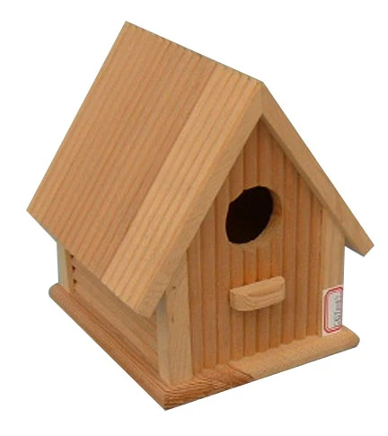 Anti-corrosion Wooden Color Birdhouse for Sale; IBEI hot sale wood product nest aviary