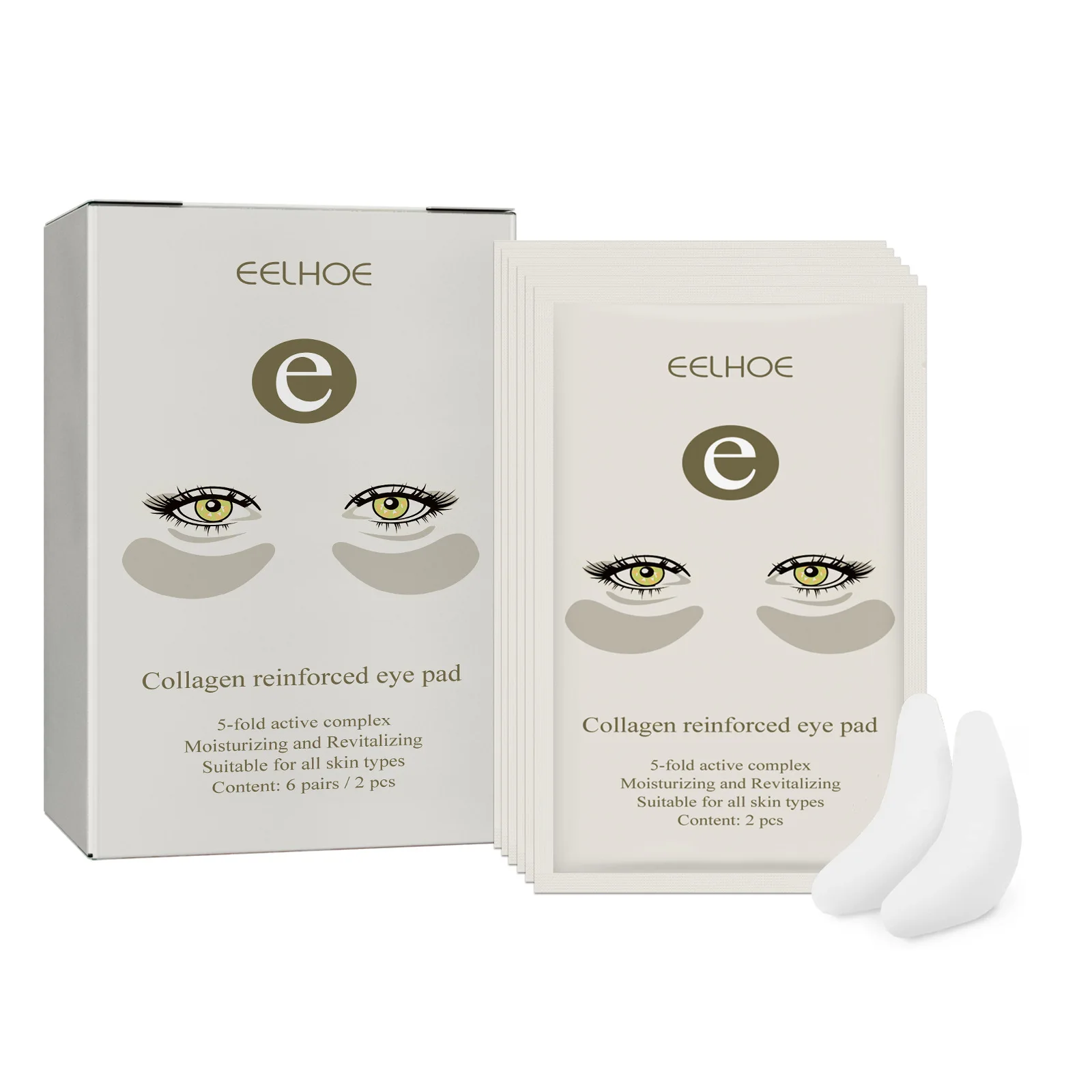 EELHOE Collagen Crystal Eye Mask Lifting Eyes Around Skin Lightening Moisturizing Collagen Eye Gel Pads