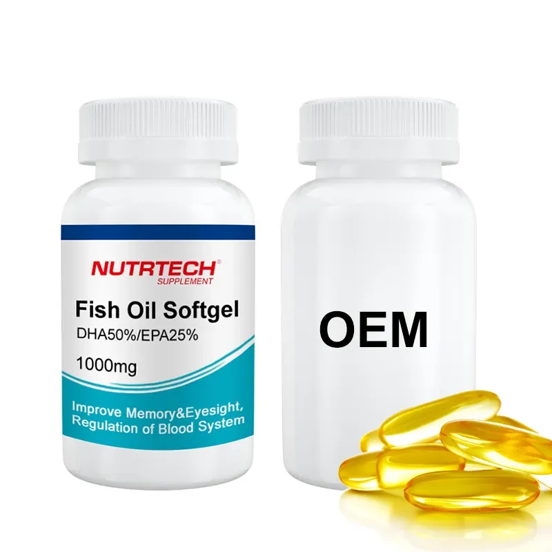 High Quality Halal Omega 3 Fish Oil Softgel Capsules OEM Kosher Sports Nutrition Health Care Adults Bulk Supply Omegas Fish Oil