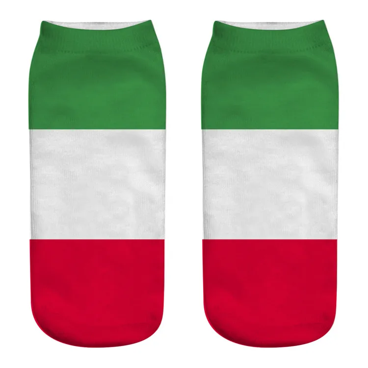 Stock Women Ankle Socks Fashion Casual Unisex Ankle   3D American USA National  Flag Socks