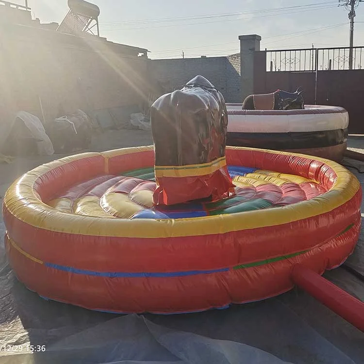 Western Style Spanish Fighting Costume Inflatable Mechanical Rodeo Bull Fighting Game for Sale