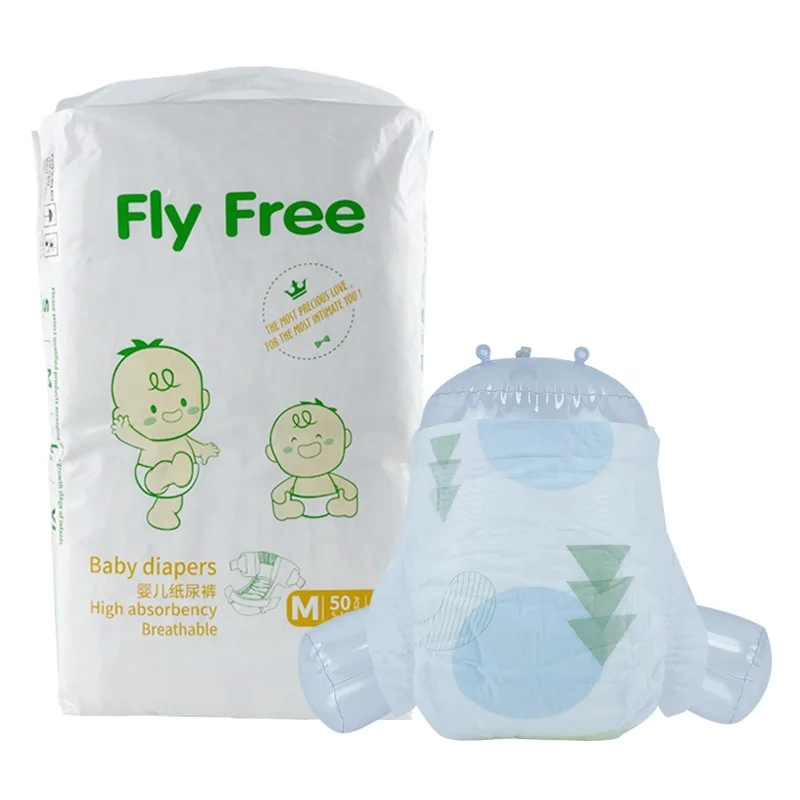 Premium Quality Free Sample Cheap Price Soft Breathable Newborn Bulk Baby Nappies Diaper From China
