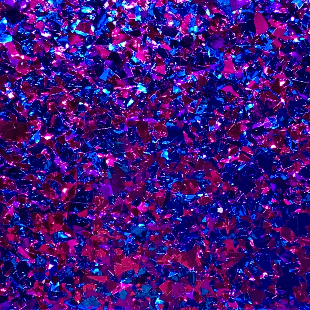 
Acrylic 2-Sided Chunky Glittering 4.0mm Sheets for Jewelry/Craft/Art Work/Decoration - Purple, 1000x600x3.0mm(40