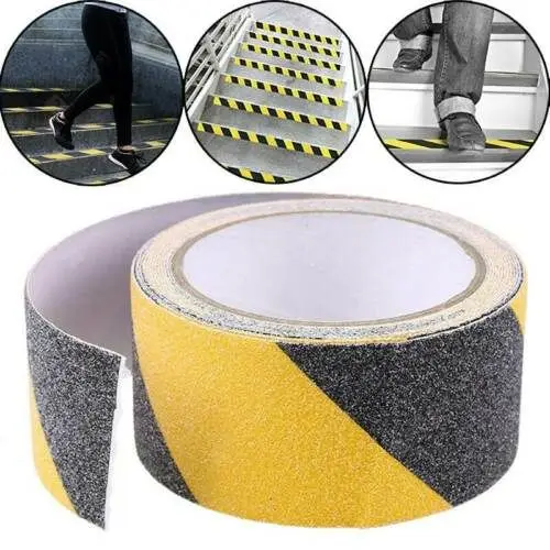 Wholesale Glow Silicone Self Adhesive Anti Slip Tape 25mm Black Reflective PEVA Antislip Tape Waterproof