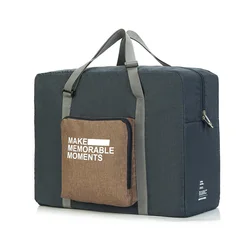 Wholesale customized duffle bag large capacity foldable canvas tote bag for traveling