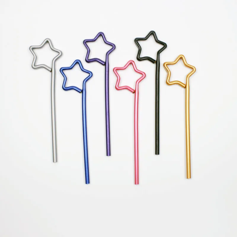 Soododo hot Shape craft pencil art cartoon plastic shaped European standard color light bulb and four-leaf clover shape pencil