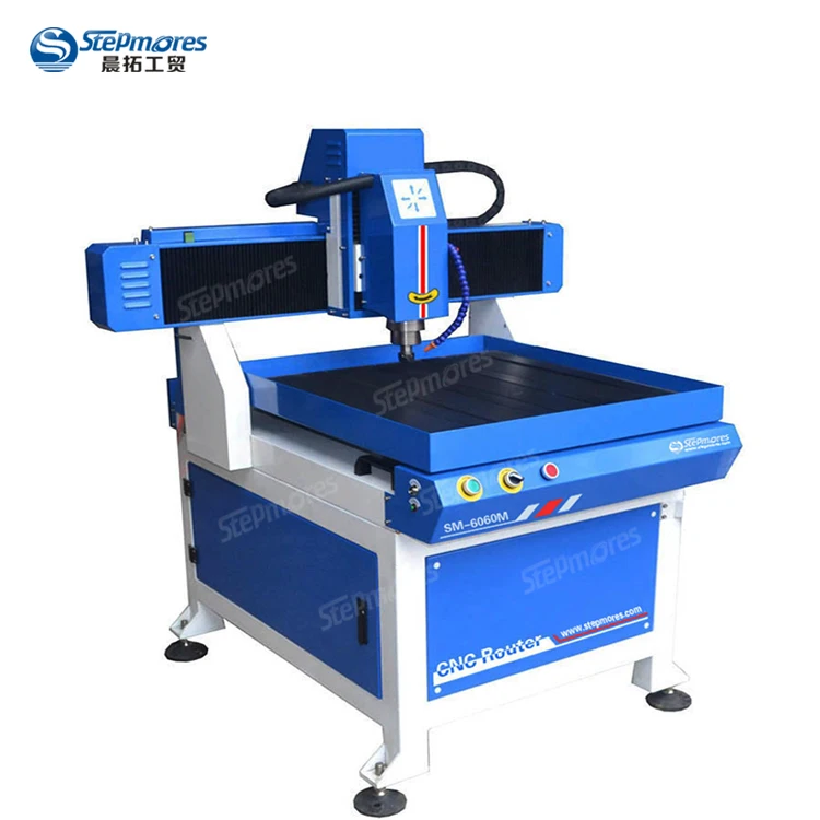 Mini metal cutting engraving cnc router 6060 for best sale