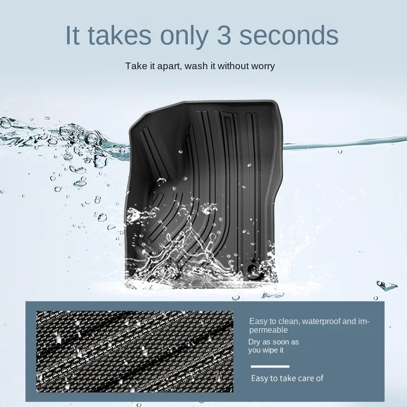 19-23 Toyota Corolla/Levin Car Floor Mats TPE Special Liner Set for Trunk Decor 3Pcs mats