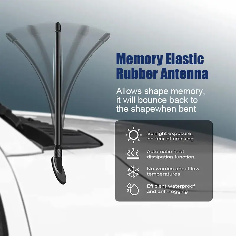 Custom Flexible Rubber Truck Car Radio Antenna for FM/AM Reception