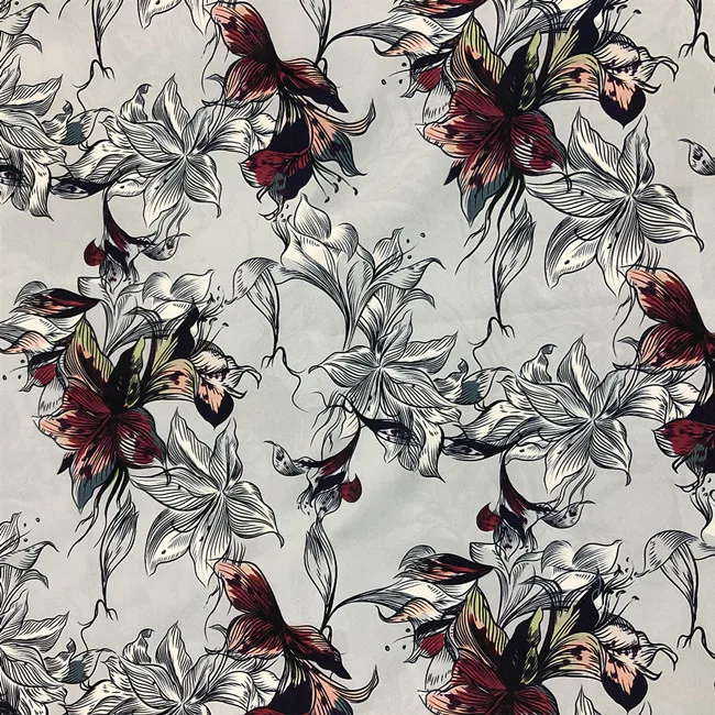 
2020 New fabric low MOQ 3D digital printed beautiful 100 cotton fabric 