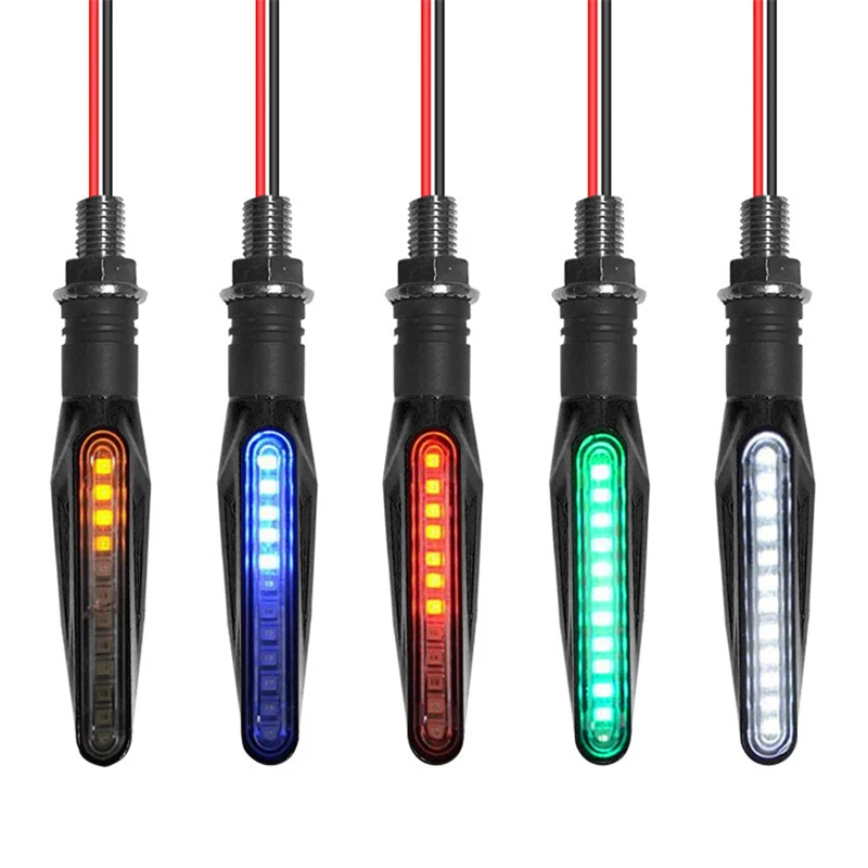 Universal LED Daytime Running Light Blinkers Indicator Turn Signal Light Motorcycle Motorbike Lights Luces Led Para Moto
