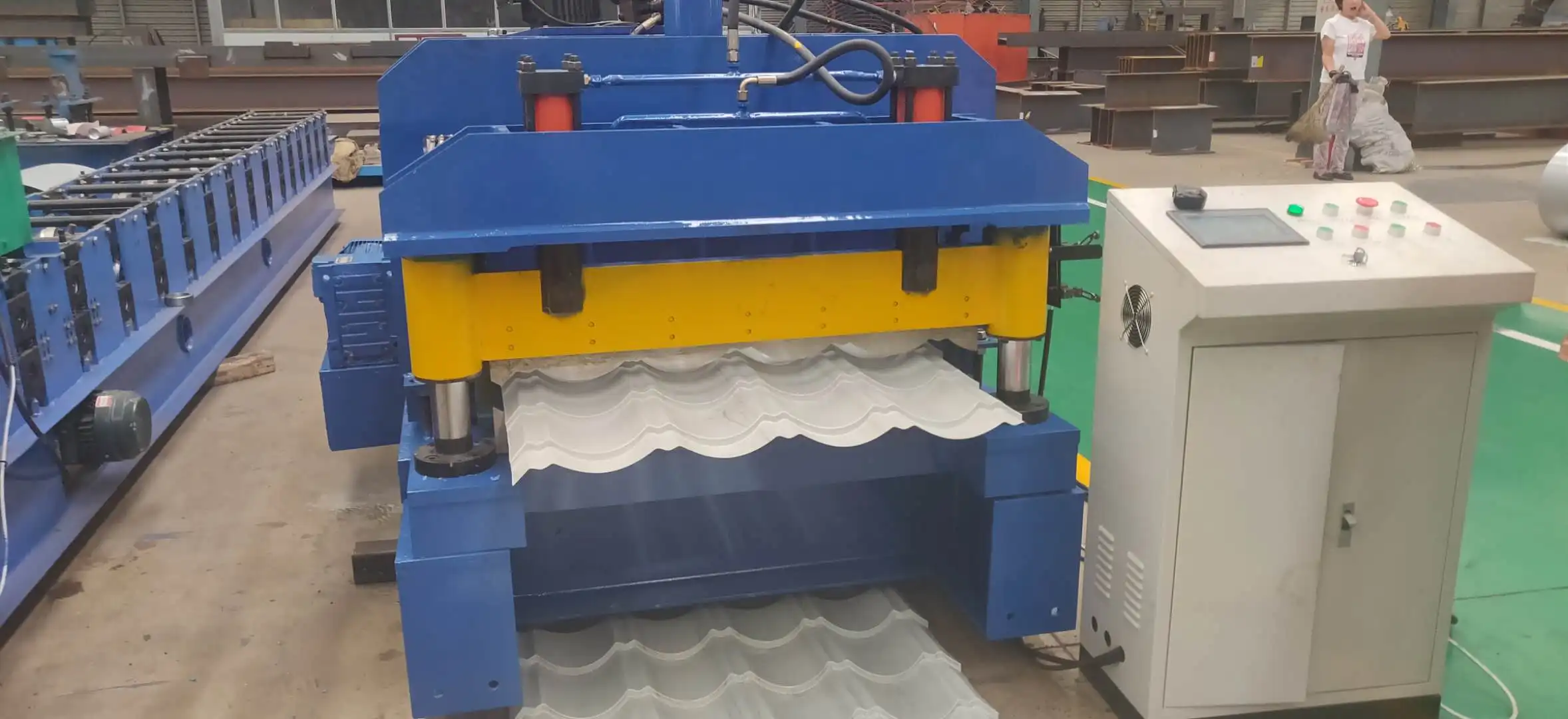 Металлический кровельный лист из гофрированного железа, машина для холодной оцинковки