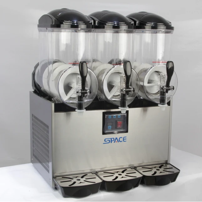 frozen drink commercial cheap  3 tanks italian granita slushy machine  for sale