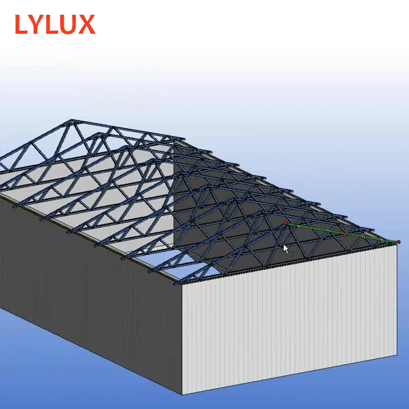 Cottage small house prefabricated house roof frame design, villa structure