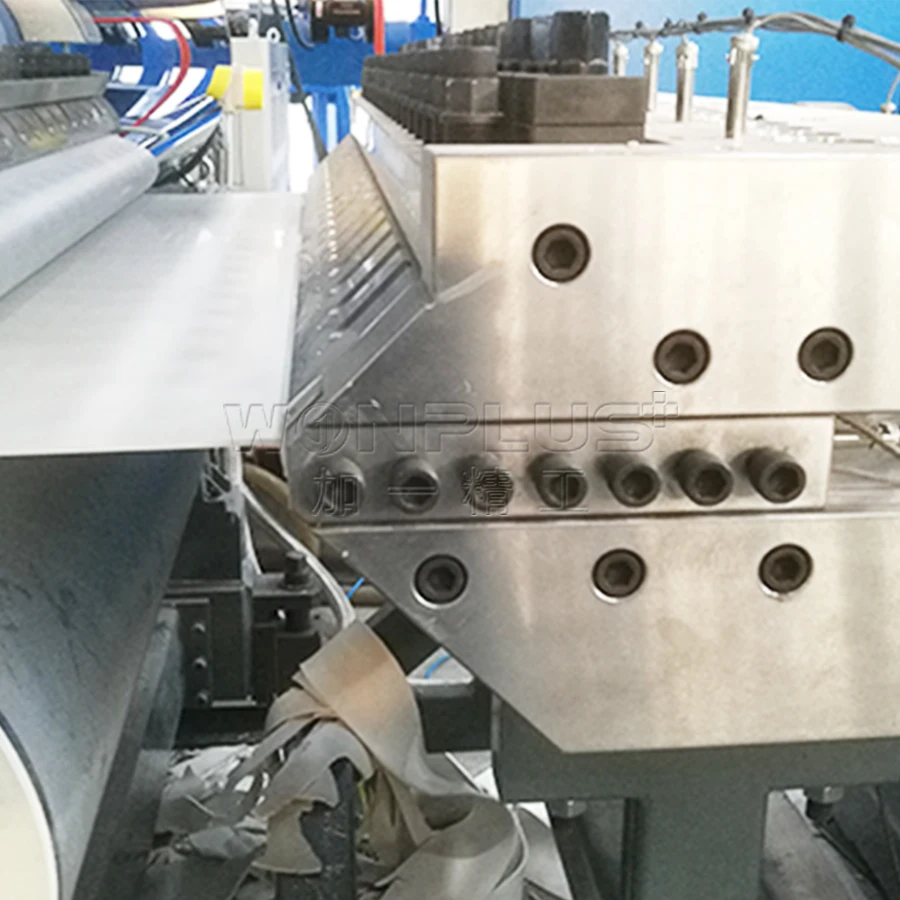 asa pvc plastic roof tile machine PVC floor tile making machine extrusion line