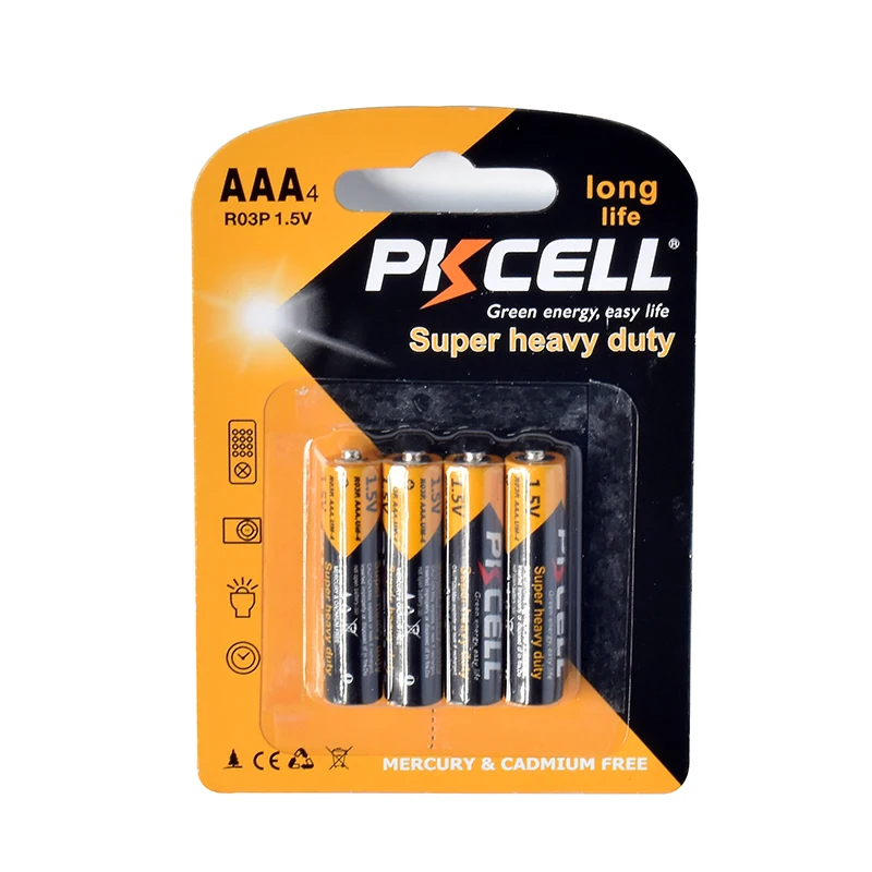 Good quality 1.5v aaa r03p battery um4 dry cell battery