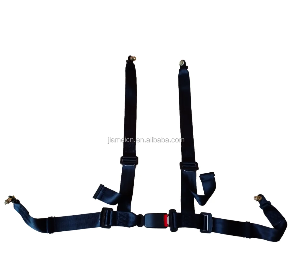 Universal  four-point safety belt for modified car, racing car, go-kart, etc