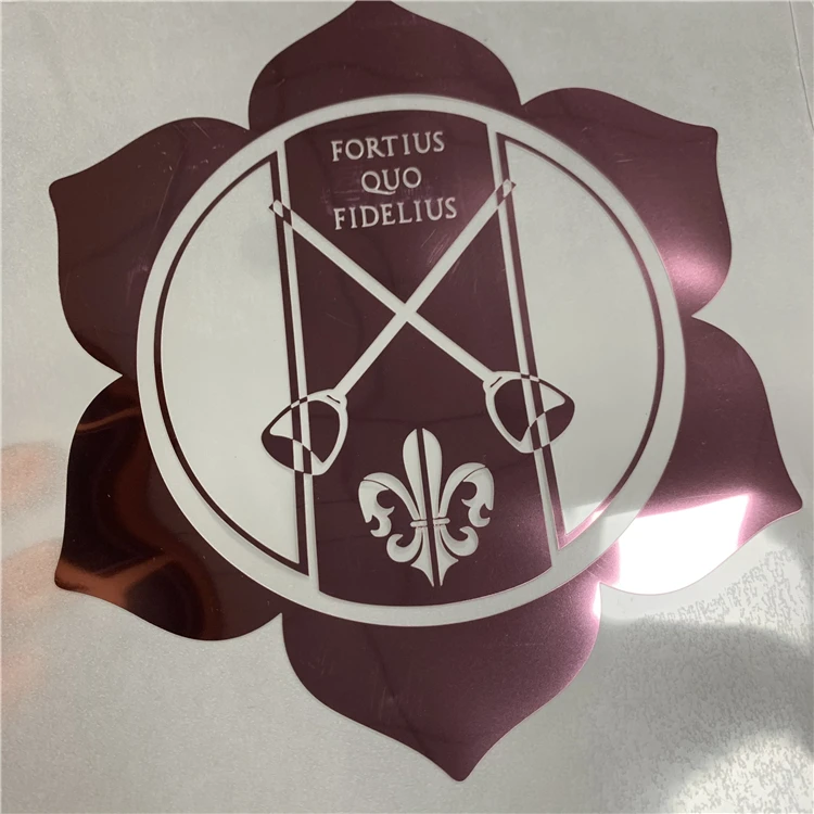 Custom Iron on Stickers Metallic Foil Tshirt Stickers