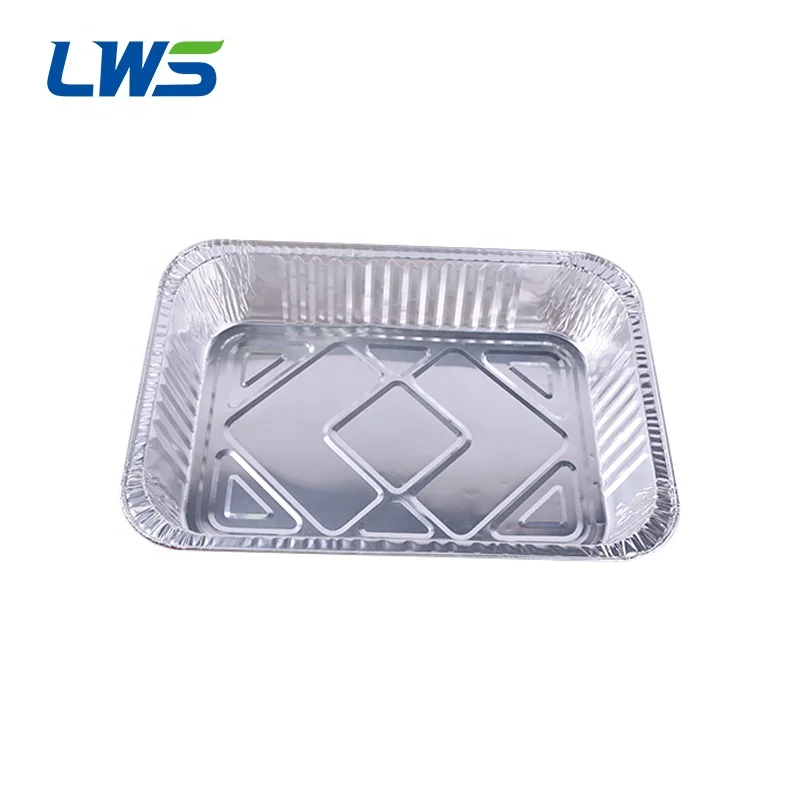 Extra Large Size 370x270mm Aluminium Foil food Pan Heavy Duty Tin Foil Plate RE370