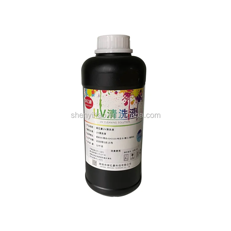 1000ml/Bottle Uv Ink Cleaning Solution Liquid  For Uv Printer