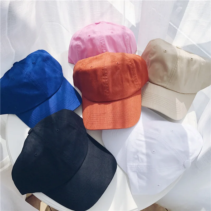 Hot Selling 6 Panel Blank Hats Custom Embroidery Dad Hat Plain for Unisex Baseball Cap 6-panel Hat Accept Customized Logo Cotton