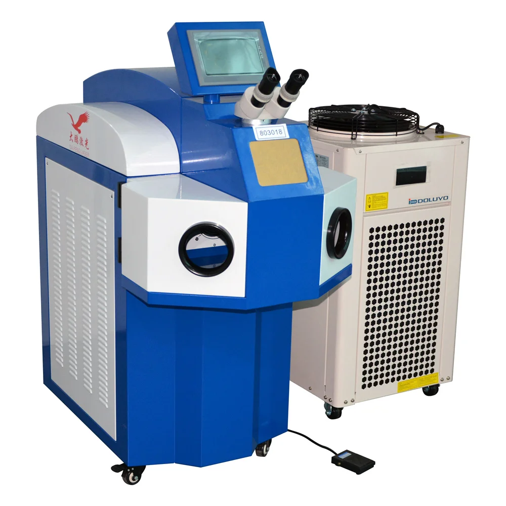 2024 Glasses LCD Touching Control Panel Nd Yag Spot Welder Jewelry Laser Welding Machine For Gold Bracelet Hand Chain