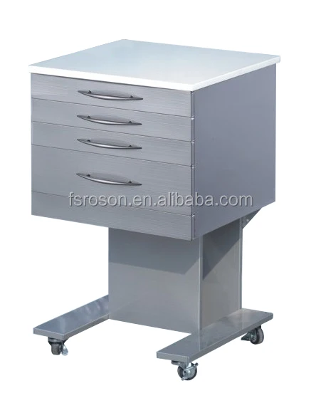 Mobile Used modern stainless steel dental cabinet