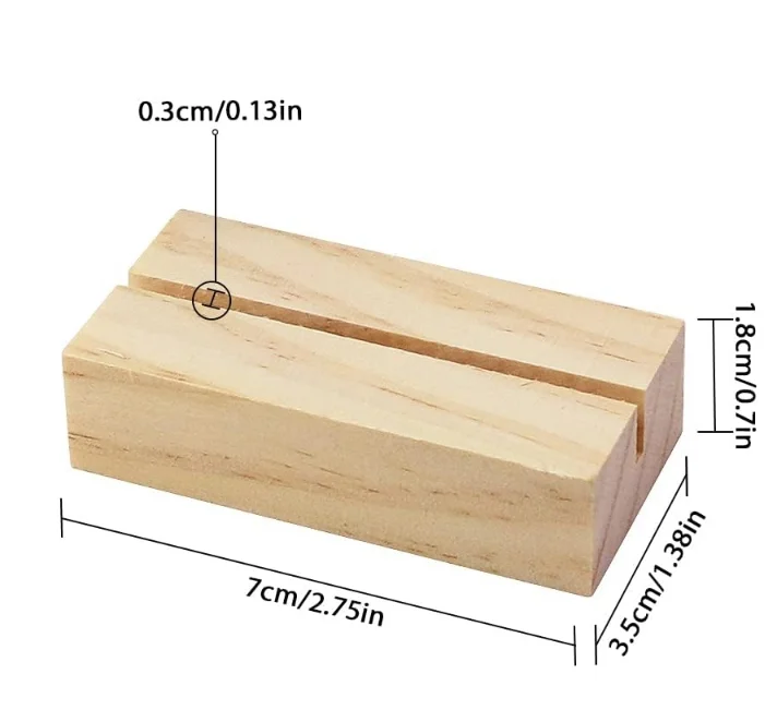 Wholesale Business Card Display Stand Wooden Card Holder