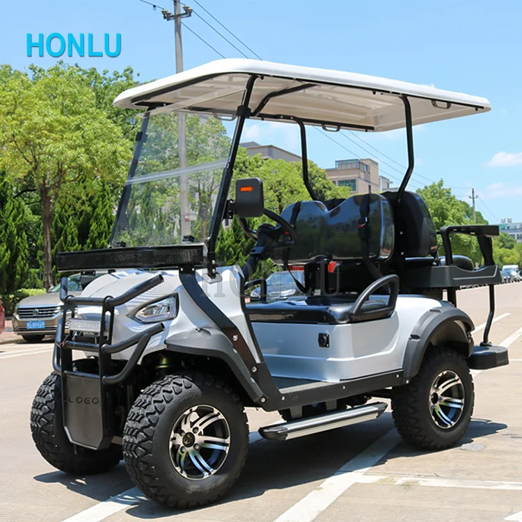 4 seater golf buggy cart,gas UTV with rear box electric golf cart