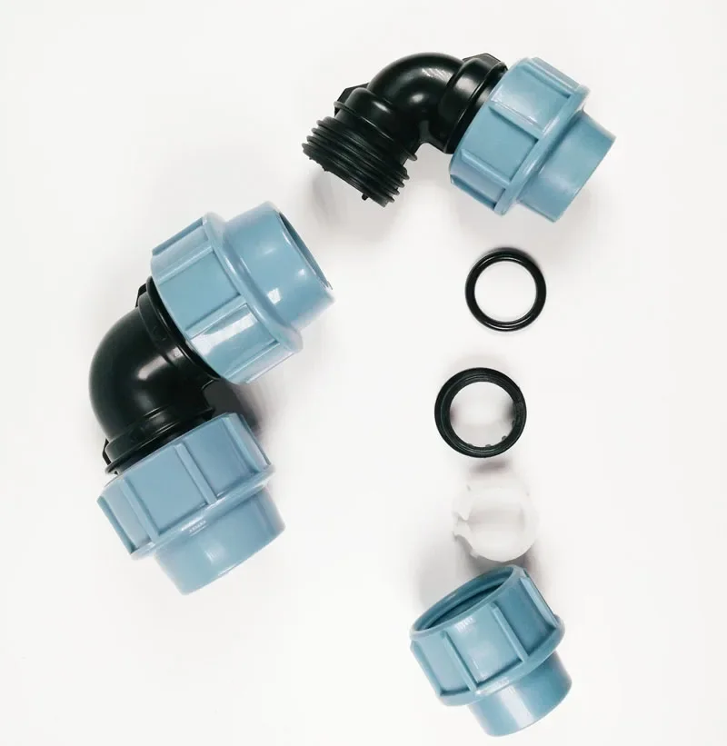 Copper Pipe Fittings HDPE Saddle Clamp Plastic Pipe Fittings Black Color