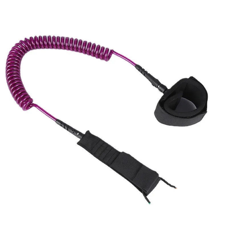hot-sale Wholesale Cheap Coiled Surf Sup Board Leash Surfboard Surf Leash Surf Waist SBR cuff custom