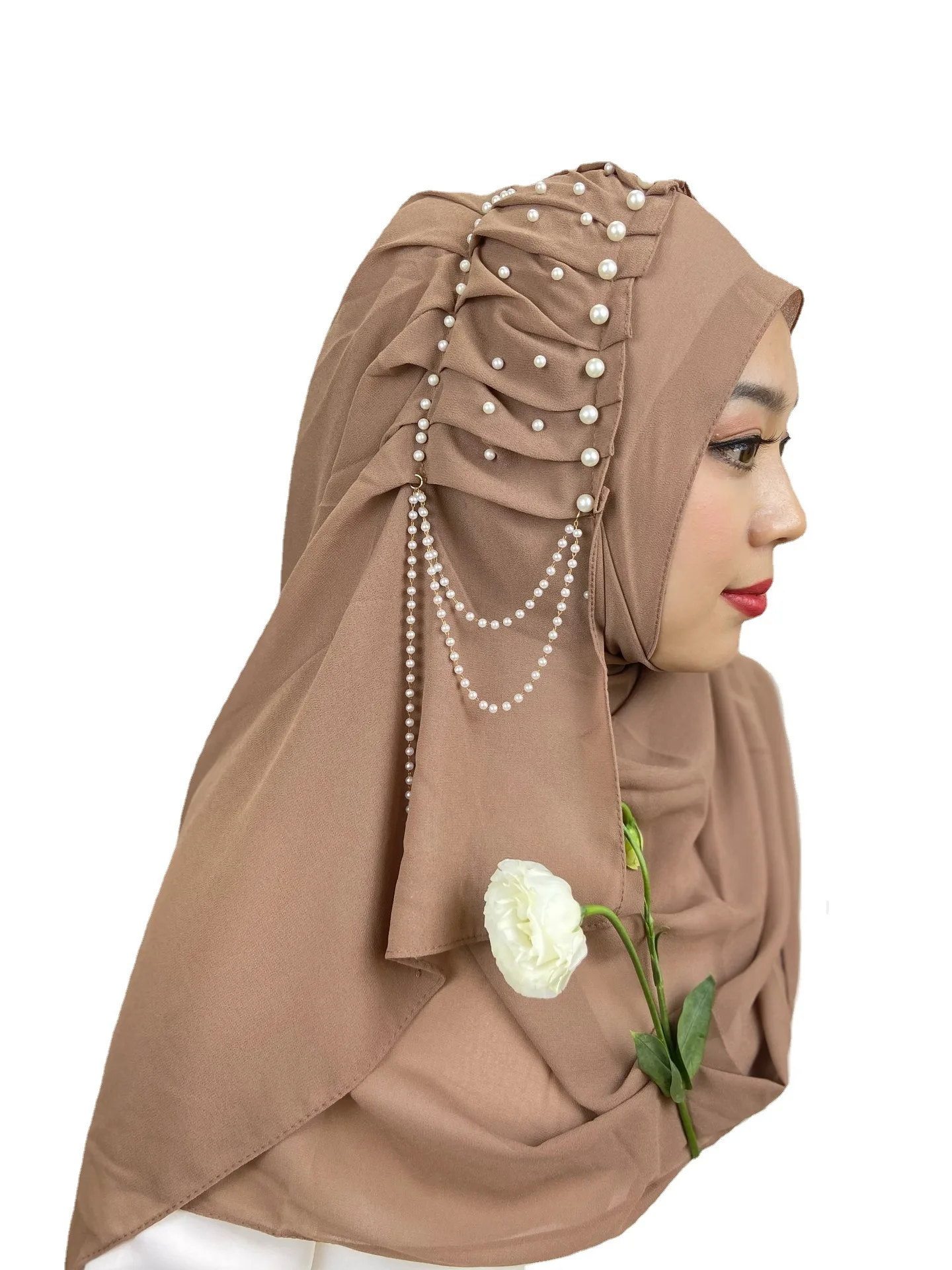 Zaynab Silk Hijab Foulard Muslim Black Hijab Scarf Premium Jersey Malaysia Instant Hijab