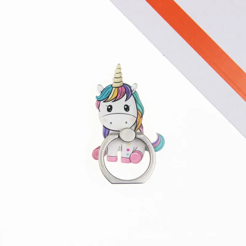 Novelty cute funny creative custom donut doughnut shaped smart phone finger ring phone holder and stand for mobile cellphone