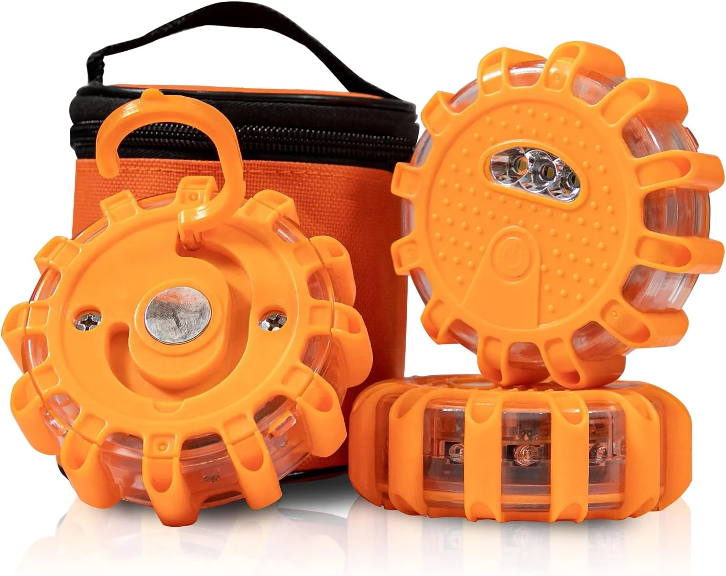 LED Road Flares roadside emergency car kit emergency  flashing light road flares Kit with Magnetic Base for Vehicles