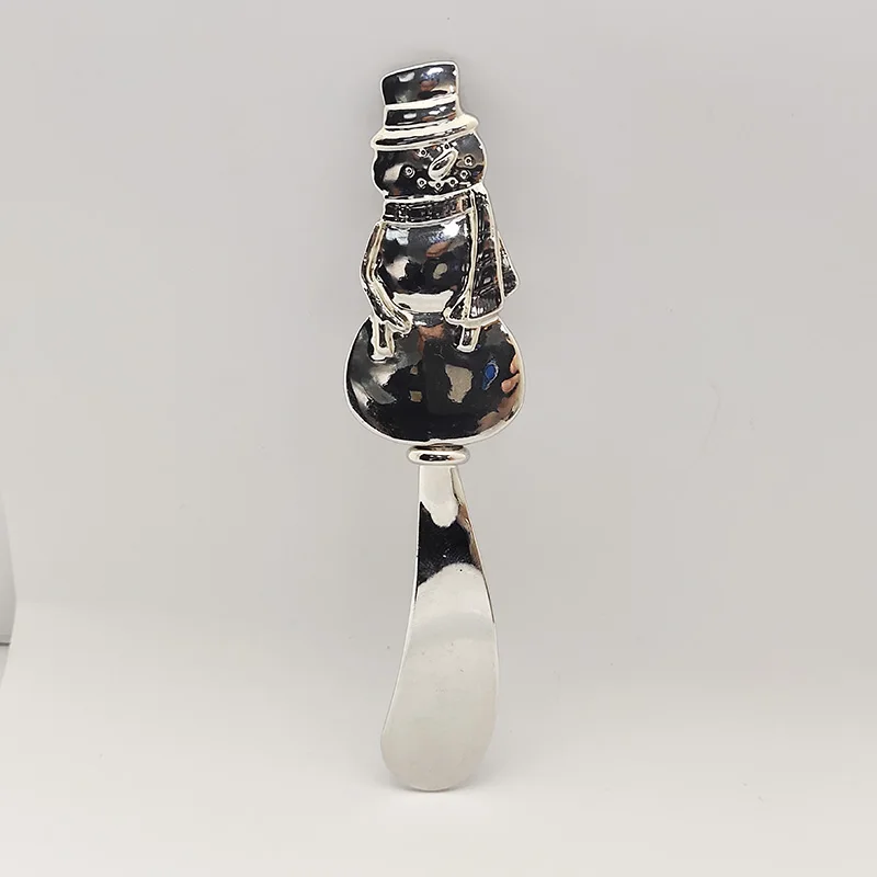 Новинка, металлический Рождественский праздник, снеговик, декоративный разделитель сыра