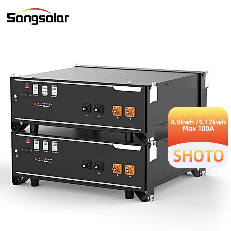 Литиевая батарея Shoto Φ (15S) SDC10-Box5(16S) солнечная для Telecom 48v литий-ионная lifepo4 100ah