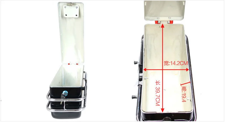 K6 motorcycle side box two three boxes hanging partial modified tailbox trunk tail boxes with light ABS material