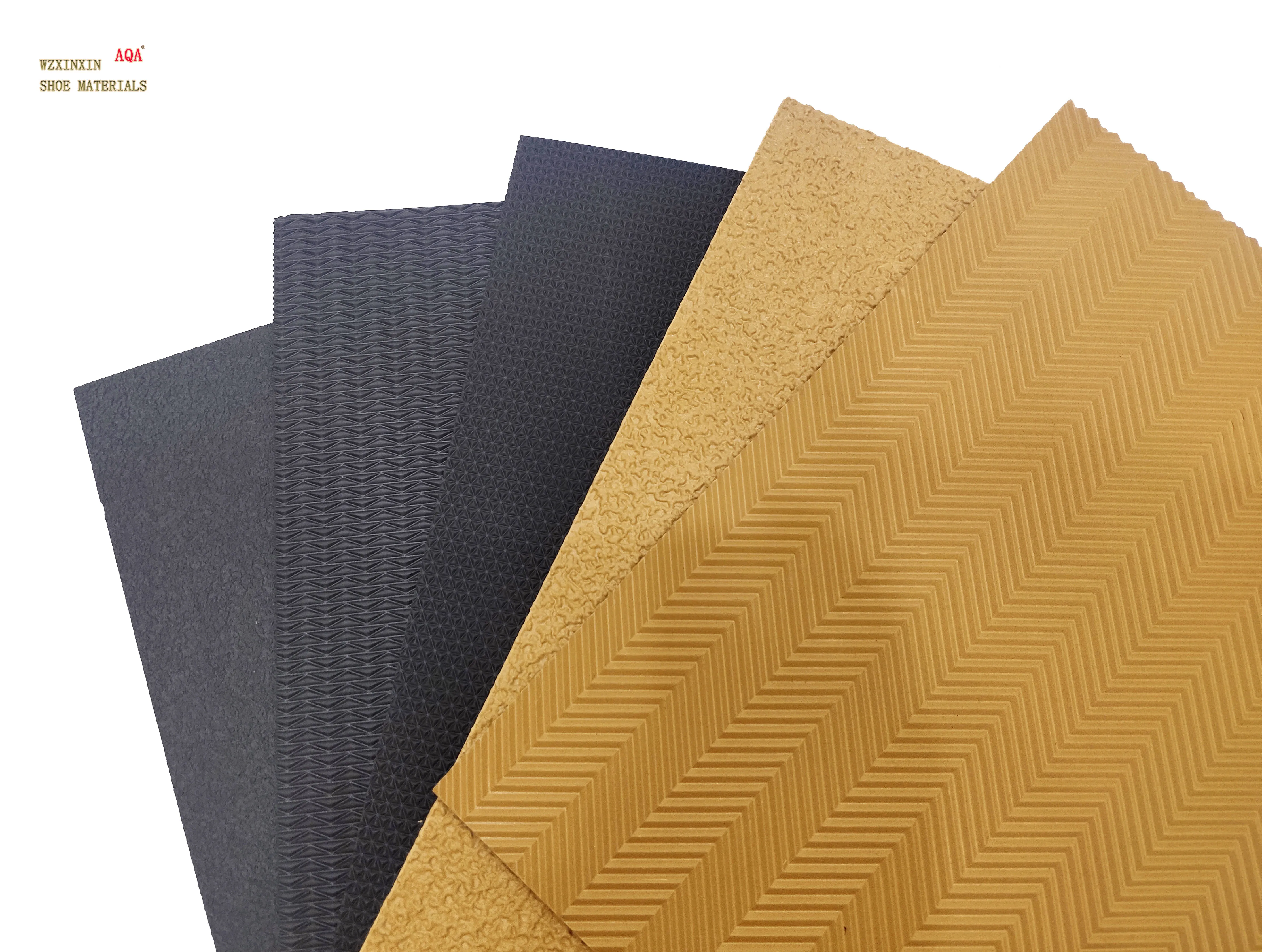 China factory wear resistant antislip wave with dots design rubber outsole sheet for sandals and slippers